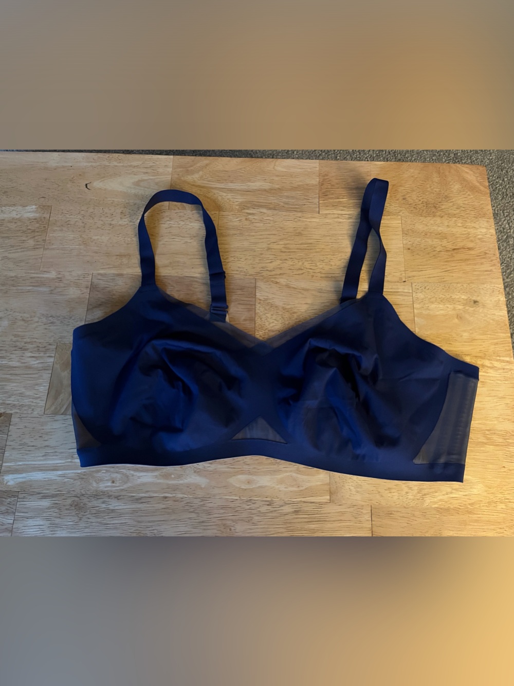 HoneyLove blue mesh bra size 2x 42 C/D - super comfortable